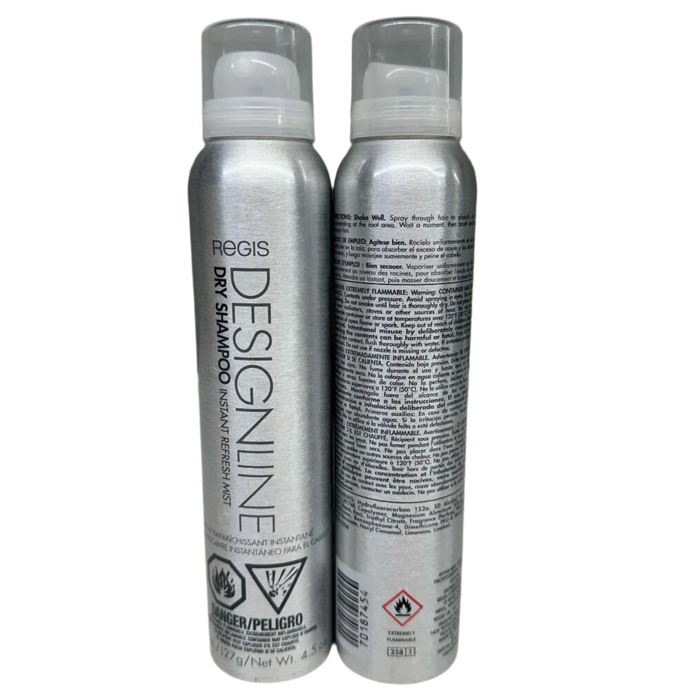 Regis Designline Dry Shampoo Instant Refresh Mist | 2 Pack | 4.5 oz
